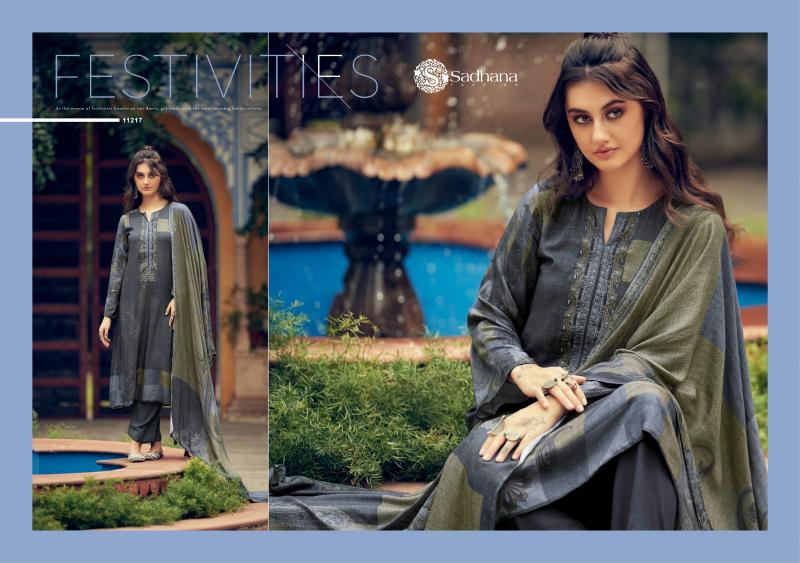 SADHANA FASHION Azara Pashmina Digital Printed Salwar Kameez Wholesale Catalog