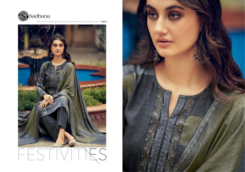 SADHANA FASHION Azara Pashmina Digital Printed Salwar Kameez Wholesale Catalog