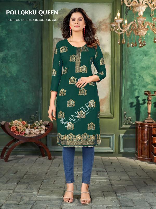 Sangeet Pallakku Queen Ladies Short Kurtis Online India