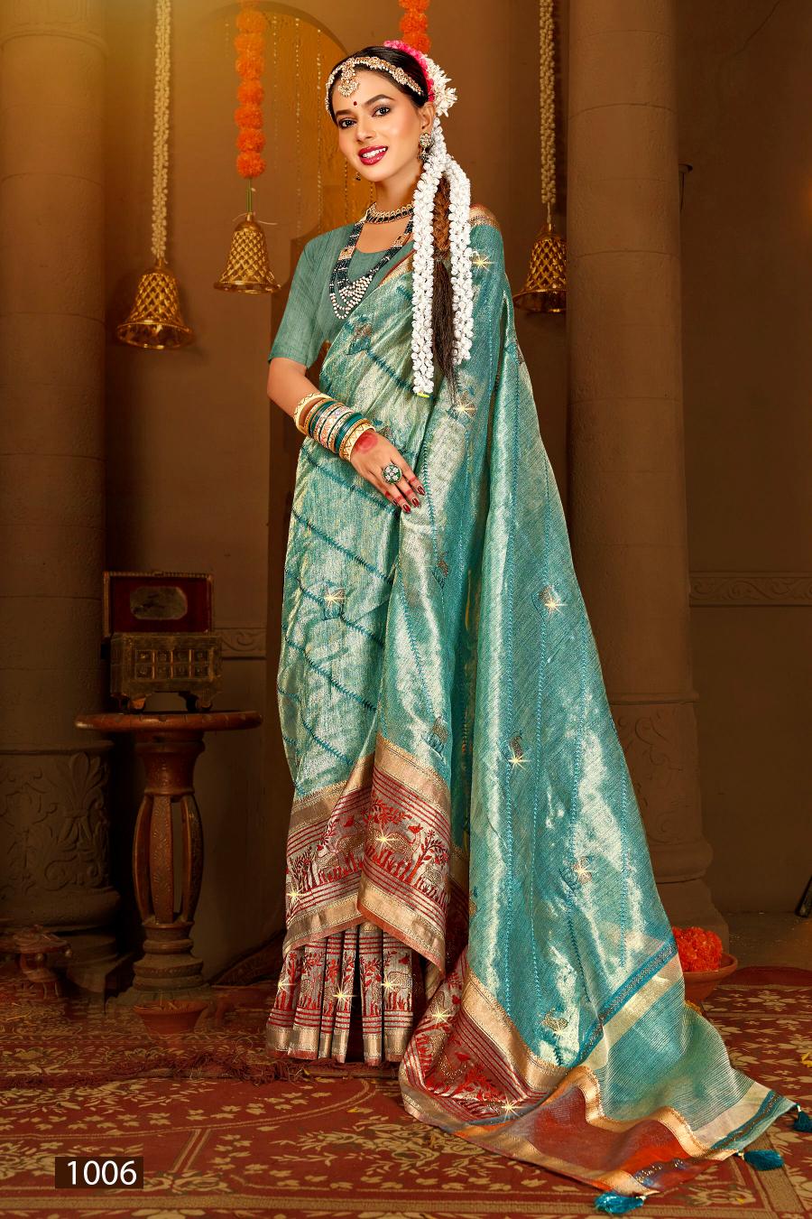 Saroj  Amaira silk vol.4 organza silk saree in surat with price wholesale