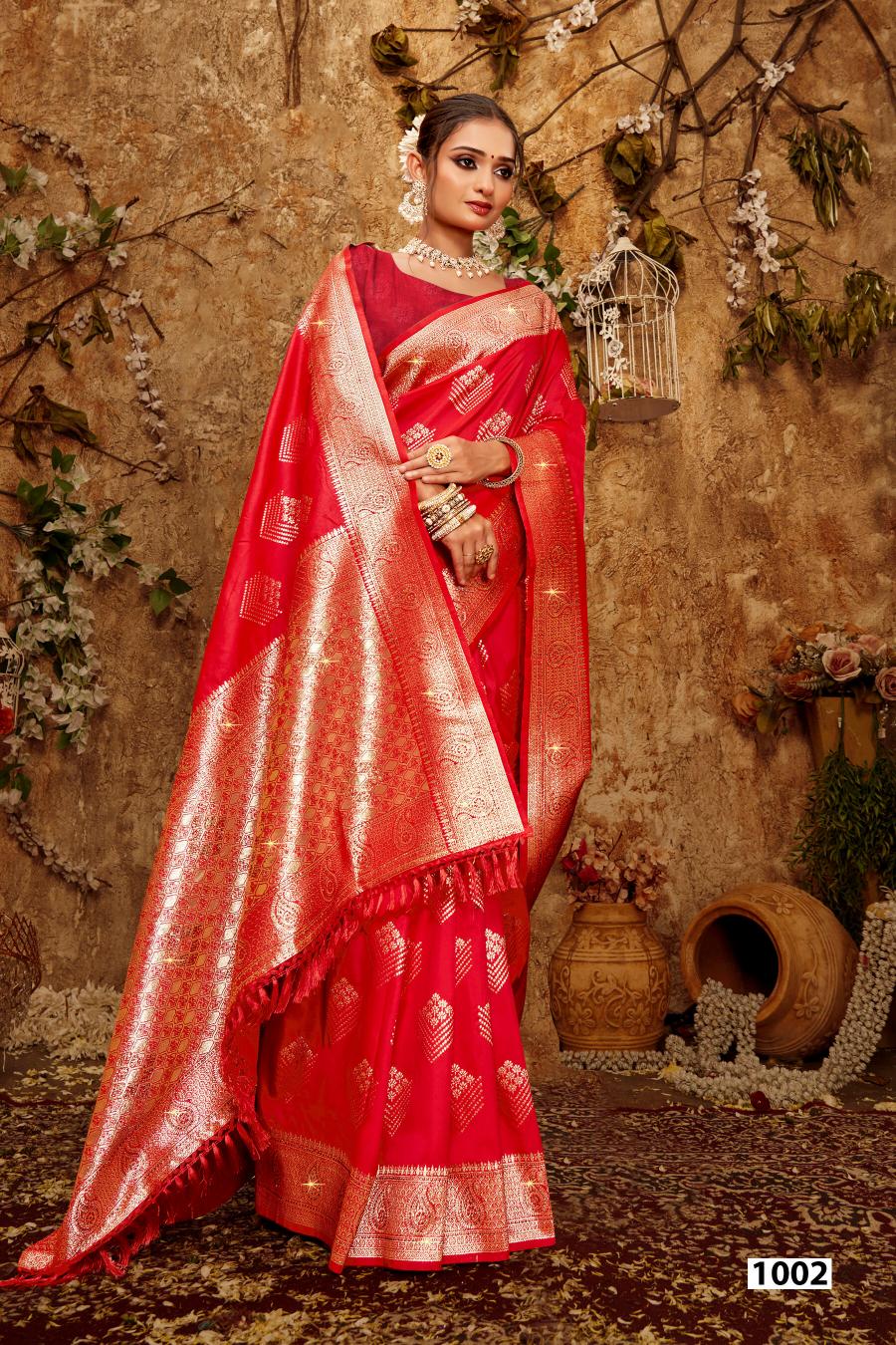 Saroj Dulhan silk swarovski vol.10 Soft silk saree in surat with price wholesale