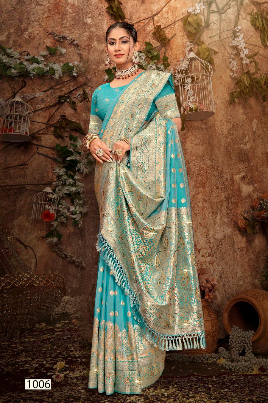 Saroj Dulhan silk swarovski vol.11 Soft silk saree in surat with price wholesale