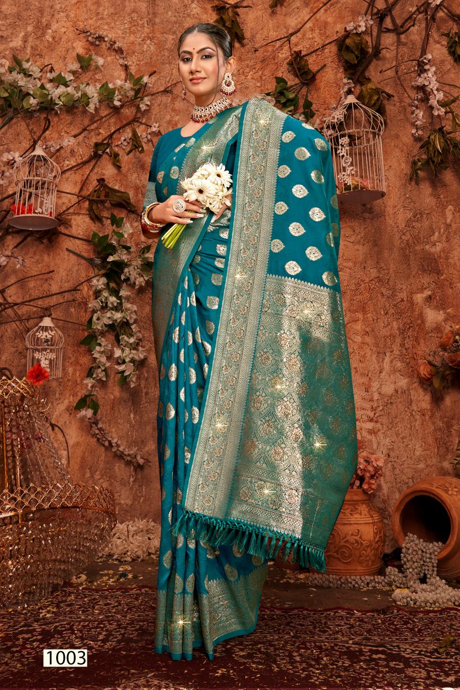 Saroj Dulhan silk swarovski vol.7 Soft silk saree in surat with price wholesale