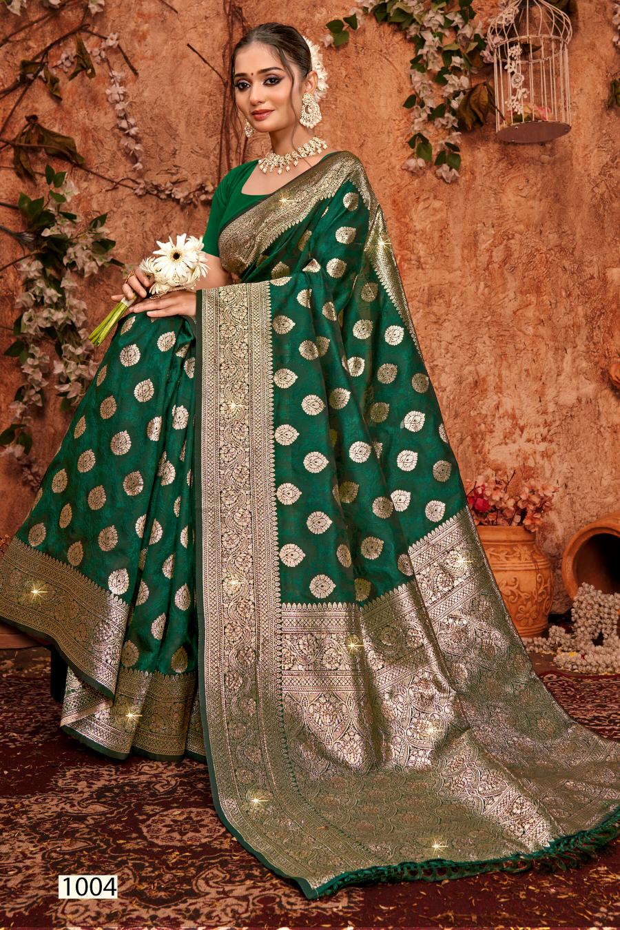 Saroj Dulhan silk swarovski vol.7 Soft silk saree in surat with price wholesale