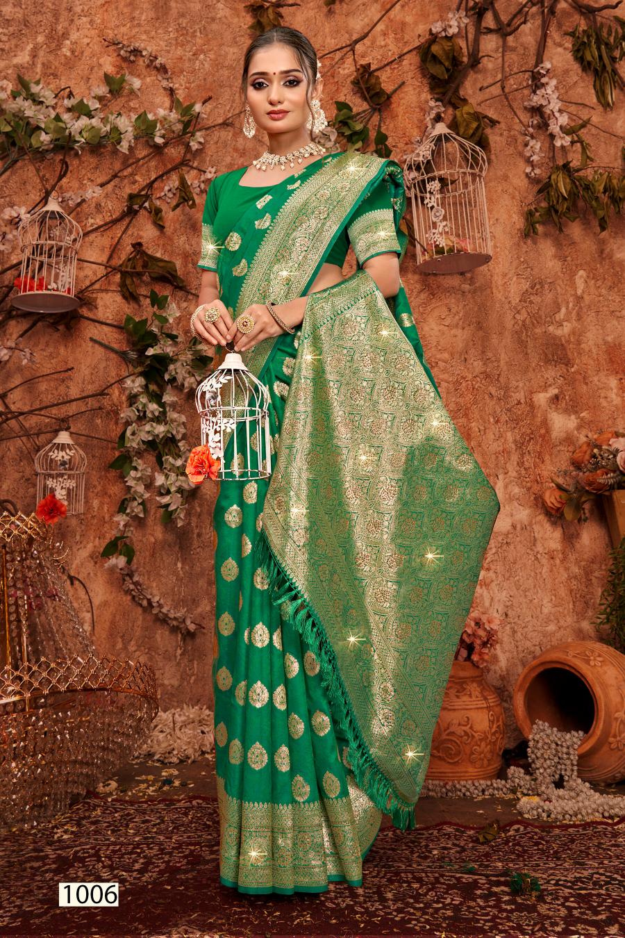 Saroj Dulhan silk swarovski vol.7 Soft silk saree in surat with price wholesale