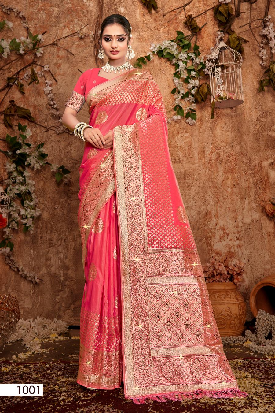 Saroj Dulhan silk swarovski vol.8 Soft silk saree in surat with price wholesale