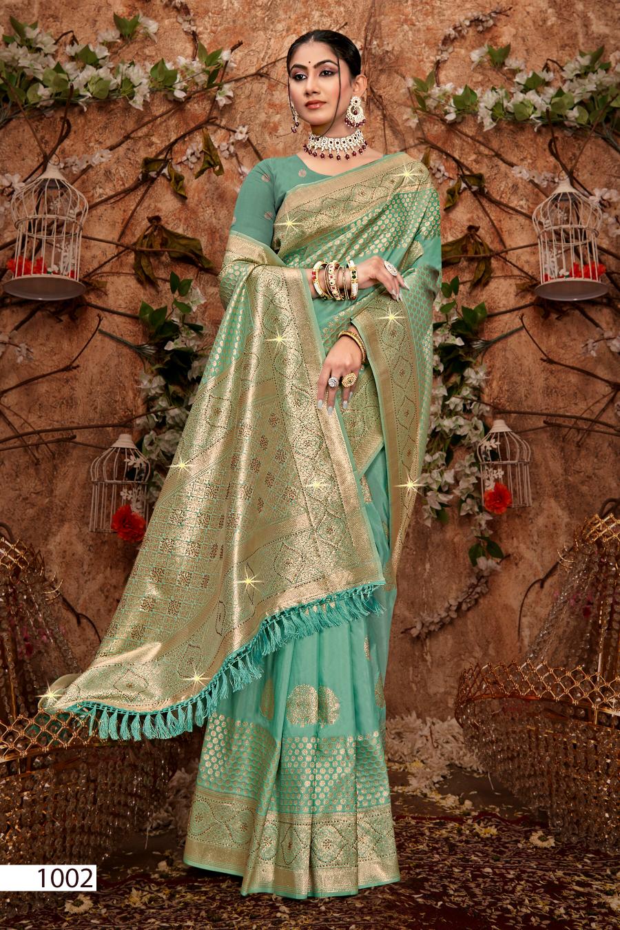 Saroj Dulhan silk swarovski vol.8 Soft silk saree in surat with price wholesale