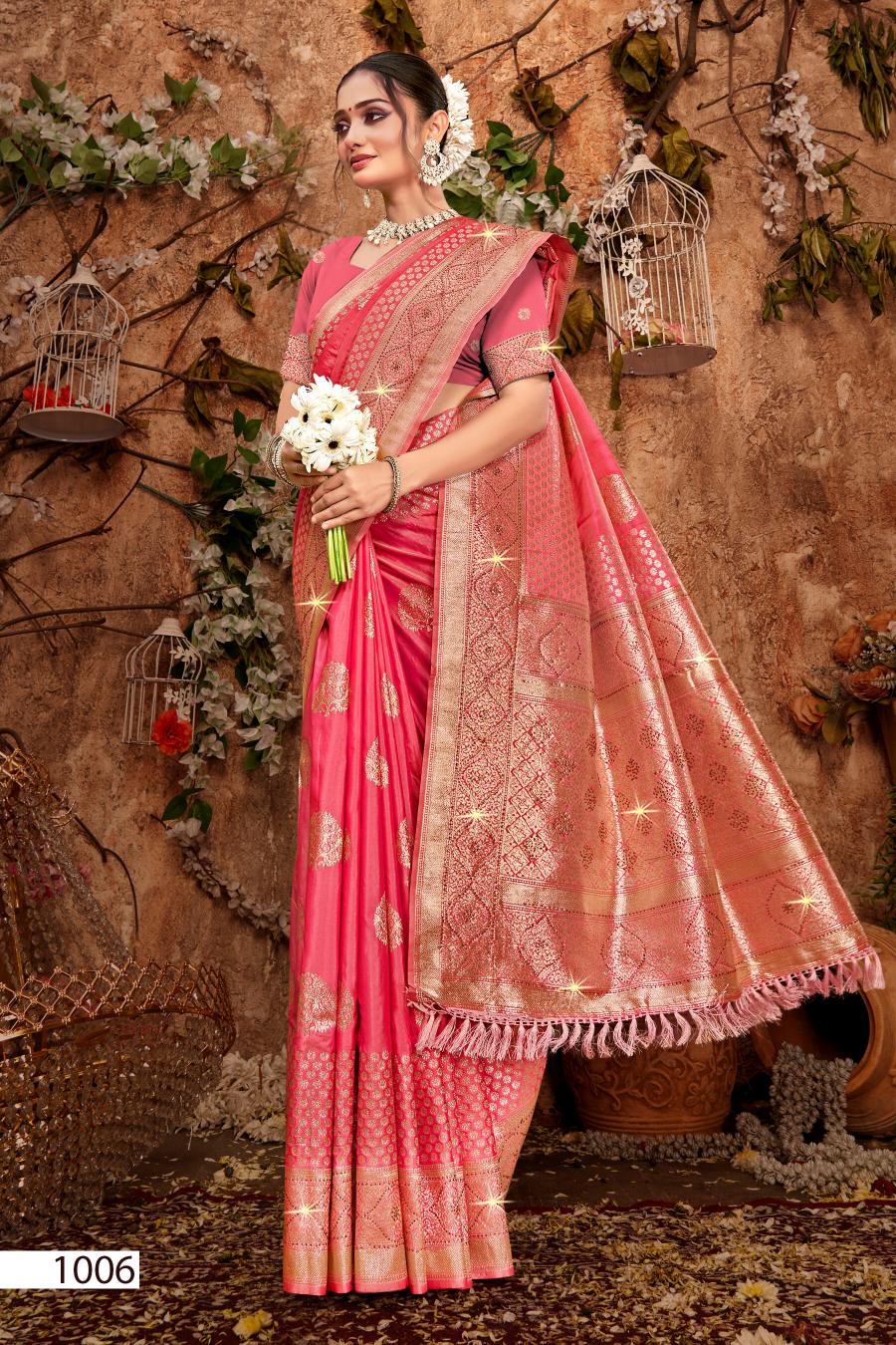 Saroj Dulhan silk swarovski vol.8 Soft silk saree in surat with price wholesale