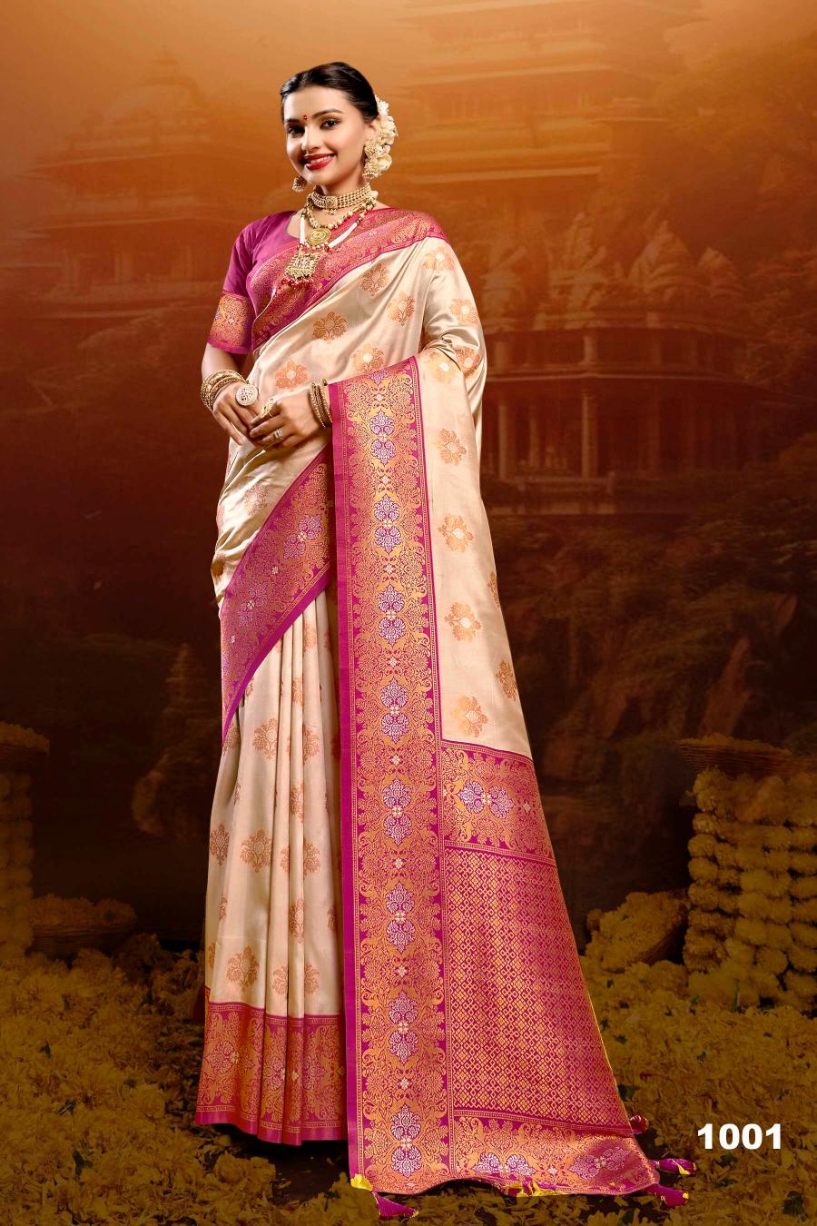 Saroj Meraki silk vol.3 50*600 silk saree in surat with price wholesale 