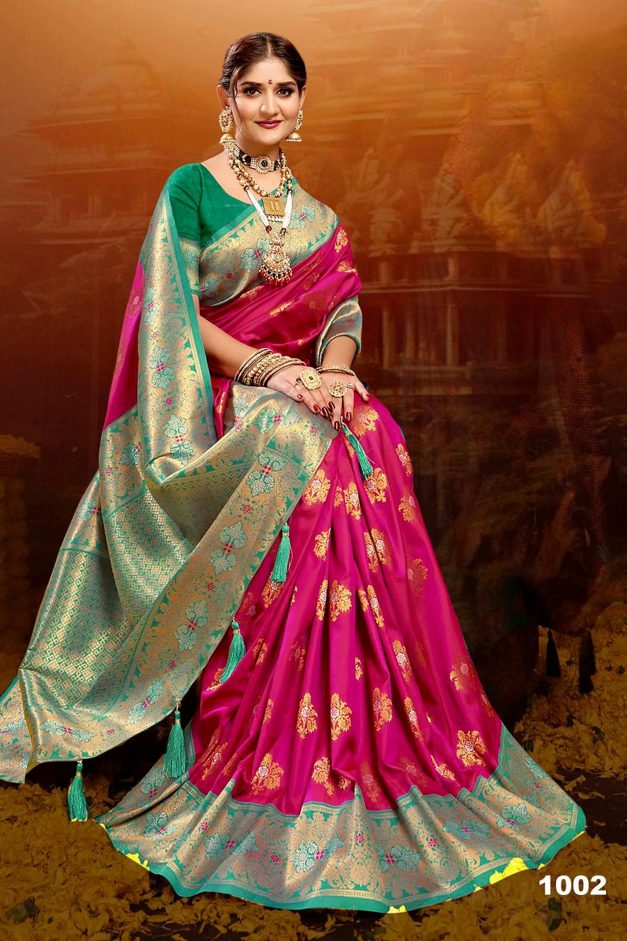 Saroj Meraki silk vol.3 50*600 silk saree in surat with price wholesale 