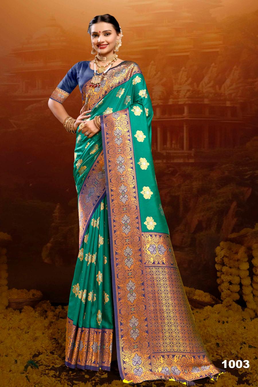 Saroj Meraki silk vol.3 50*600 silk saree in surat with price wholesale 