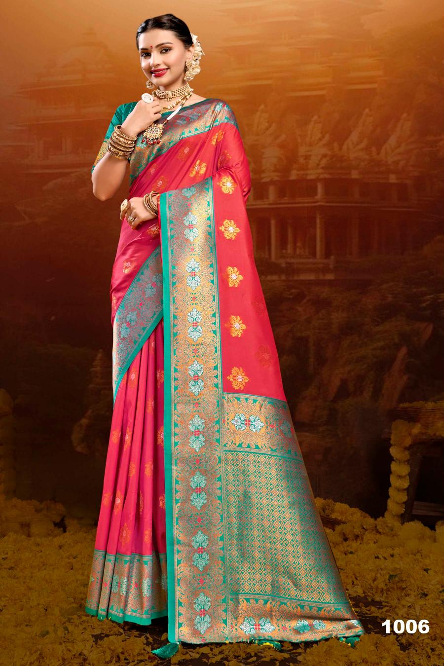 Saroj Meraki silk vol.3 50*600 silk saree in surat with price wholesale 