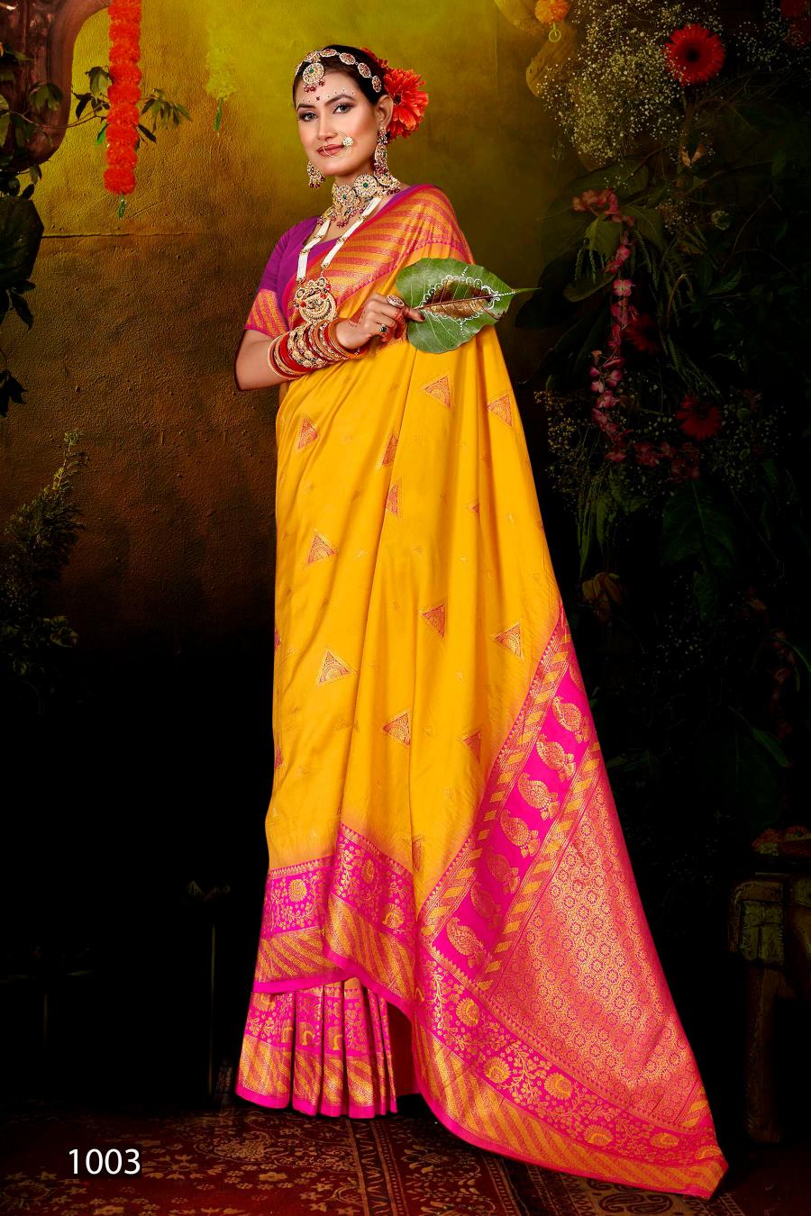 Saroj Meraki silk vol.4 50*600 silk saree in surat with price wholesale 