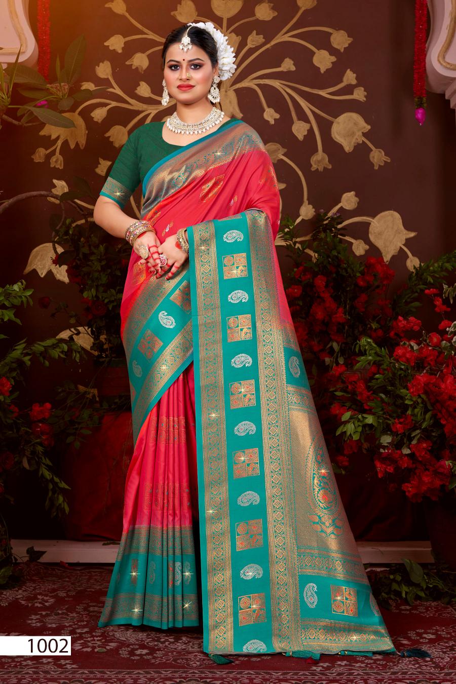 Saroj Meraki silk vol.5 50*600 silk saree in surat with price wholesale 