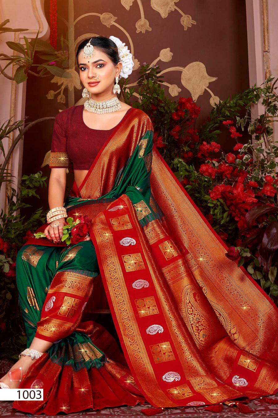 Saroj Meraki silk vol.5 50*600 silk saree in surat with price wholesale 