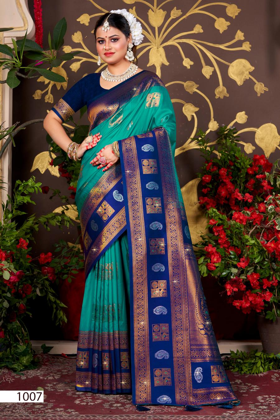 Saroj Meraki silk vol.5 50*600 silk saree in surat with price wholesale 