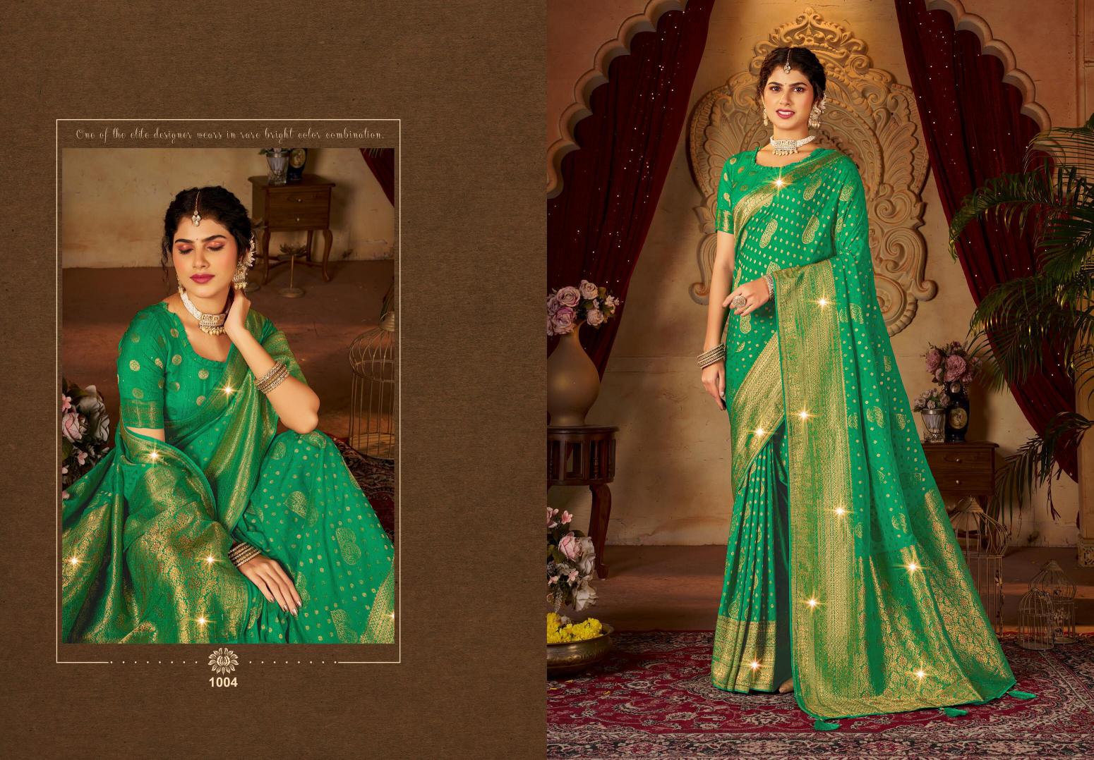 Saroj Peacock vol. 1 Creape silk saree in surat with price wholesale