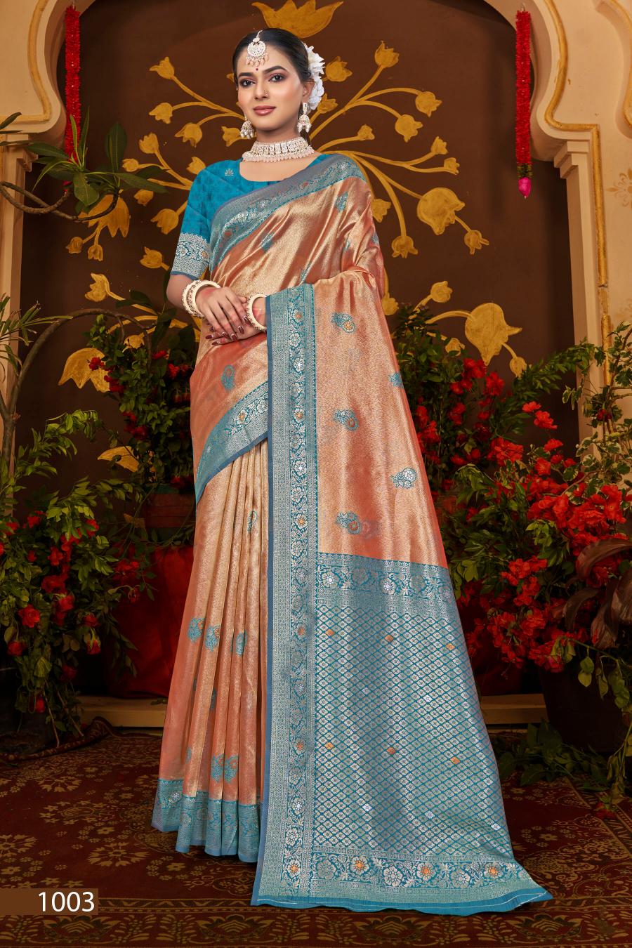 Saroj Sarangi tissue Vol.4 Soft orgnaza silk saree in surat with price wholesale 