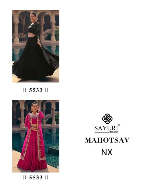 Sayuri Mahotsav Nx Designer Indo Western Lehenga surat wholesaler