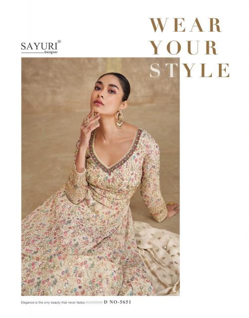 Sayuri Royal Buy White Georgette Kurtis Gown Online India