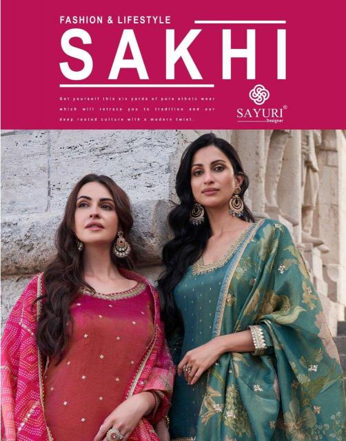 Sayuri Sakhi 5646 Premium Chinon Silk Salwar Kameez Wholesale Catalog