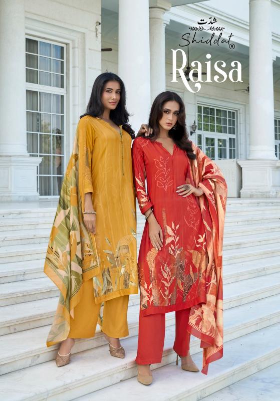 Shiddat Raisa Pashmina Digital Printed Salwar Kameez Wholesale Catalog