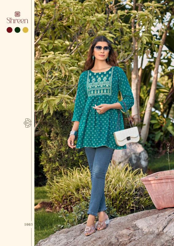 Shreen Fashion 4 You Vol 6 Kurti Short Fab India