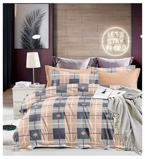 SIARA ( 1B + 2P ) DOUBLEBED QUEEN SIZE BEDSHEET