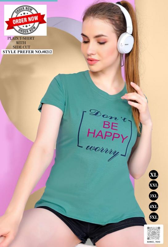 SUMMER SPECIAL VOL.#AT0212 Ladies T Shirt Wholesale catalog