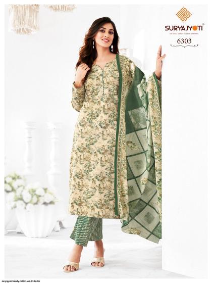 Suryajyoti Trendy Vol-63 – Kurti Pant With Dupatta - Wholesale Catalog