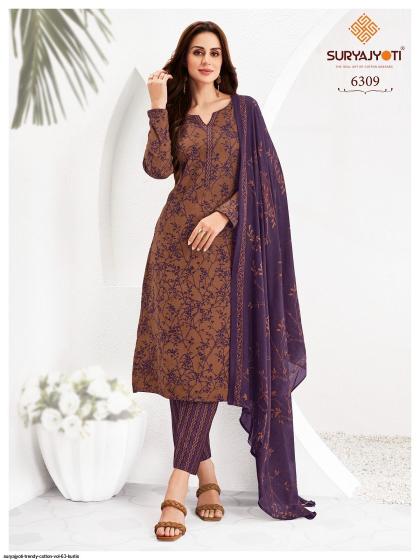 Suryajyoti Trendy Vol-63 – Kurti Pant With Dupatta - Wholesale Catalog