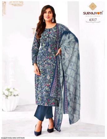 Suryajyoti Trendy Vol-63 – Kurti Pant With Dupatta - Wholesale Catalog