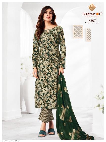 Suryajyoti Trendy Vol-63 – Kurti Pant With Dupatta - Wholesale Catalog