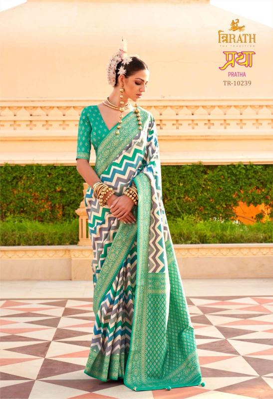 Trirath Pratha Silk Printed Fancy Surat Saree Market Wholesale address