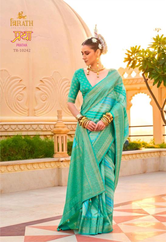 Trirath Pratha Silk Printed Fancy Surat Saree Market Wholesale address