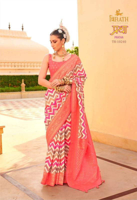 Trirath Pratha Silk Printed Fancy Surat Saree Market Wholesale address