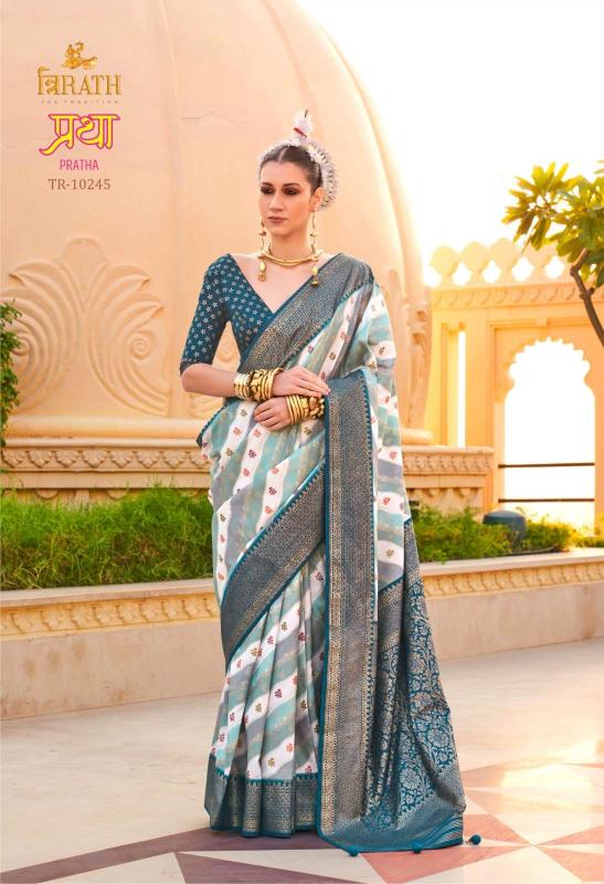 Trirath Pratha Silk Printed Fancy Surat Saree Market Wholesale address