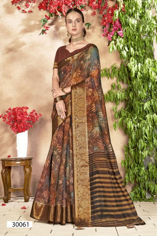 Vallabhi Anuprabha Vol 7 Linen Printed Saree Store Wholesale in Surat Online