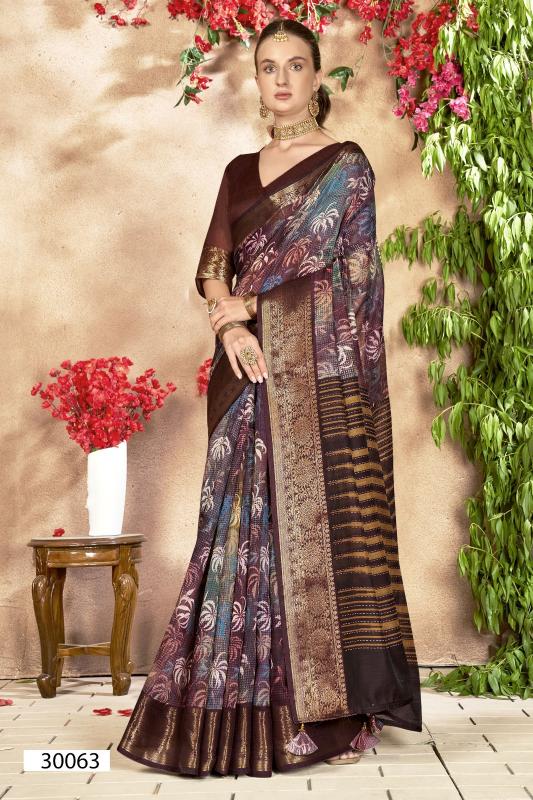 Vallabhi Anuprabha Vol 7 Linen Printed Saree Store Wholesale in Surat Online