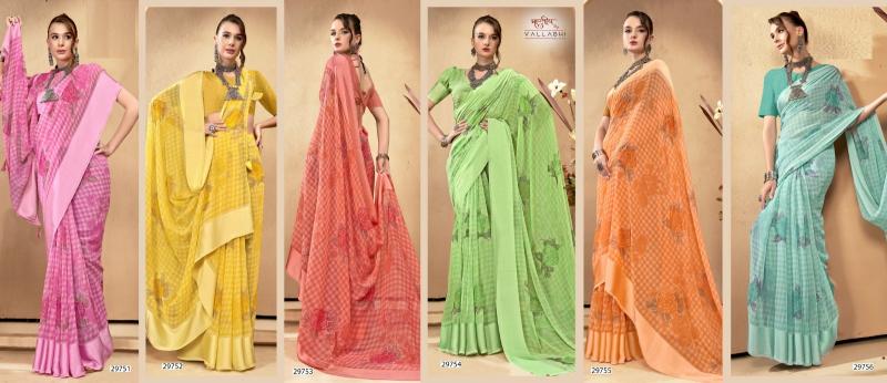 Vallabhi Gaurisha Vol 3 Georgette Designer Top saree brands in india