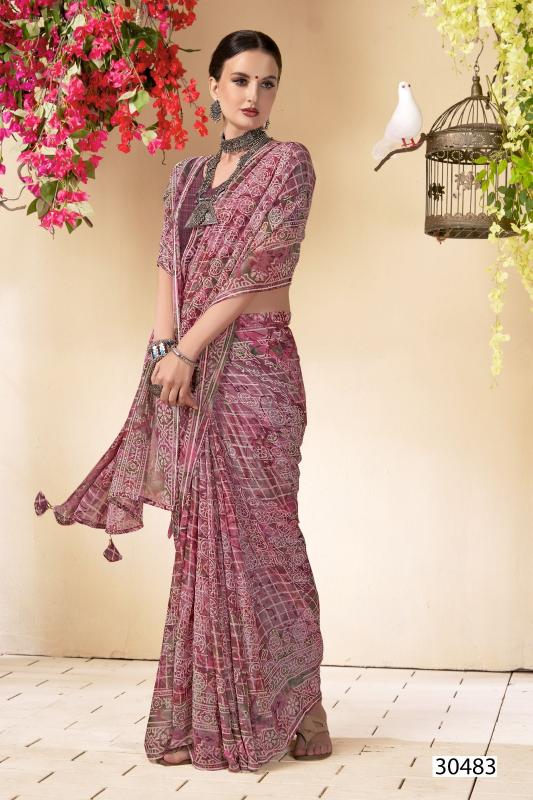 Vallabhi Reeti Vol 5 Georgette Printed Saree Wholesale Catalog