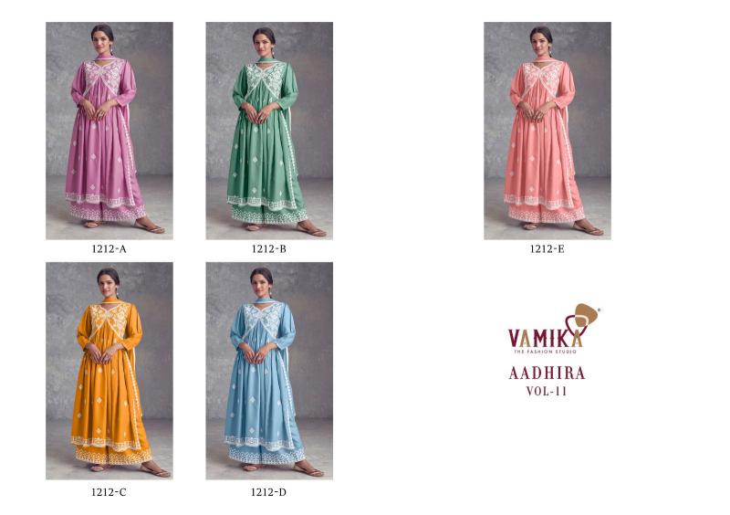 VAMIKA AADHIRA Vol 11 Western Kurtis with Plazo in India Online Purchases