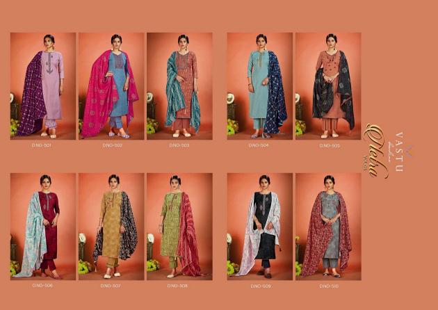 Vastu Netra Vol-5 – Kurti Pant With Dupatta - Wholesale Catalog