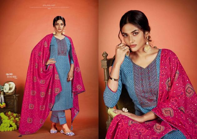 Vastu Netra Vol-5 – Kurti Pant With Dupatta - Wholesale Catalog