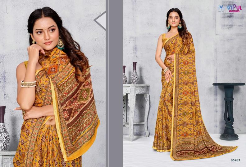 Vipul Antique Gold Vol 2 Sarees Wholesale surat