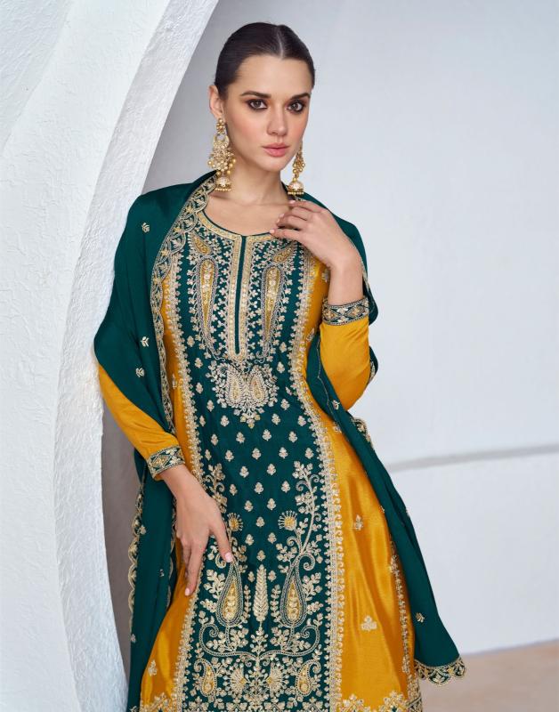 Aashirwad Shanaya Premium Chinnon Silk Salwar Kameez Wholesale catalog