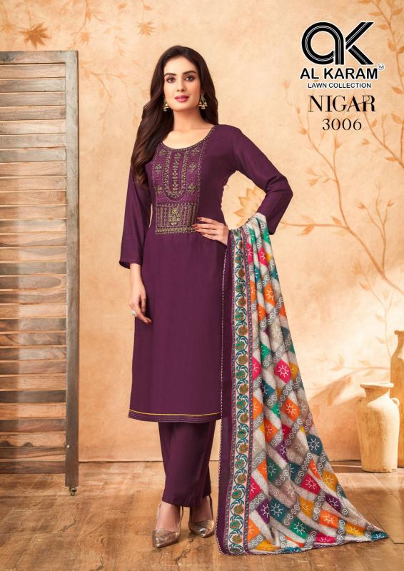 Alkaram Nigar Vol-03 – Karachi Dress Material - Wholesale Catalog