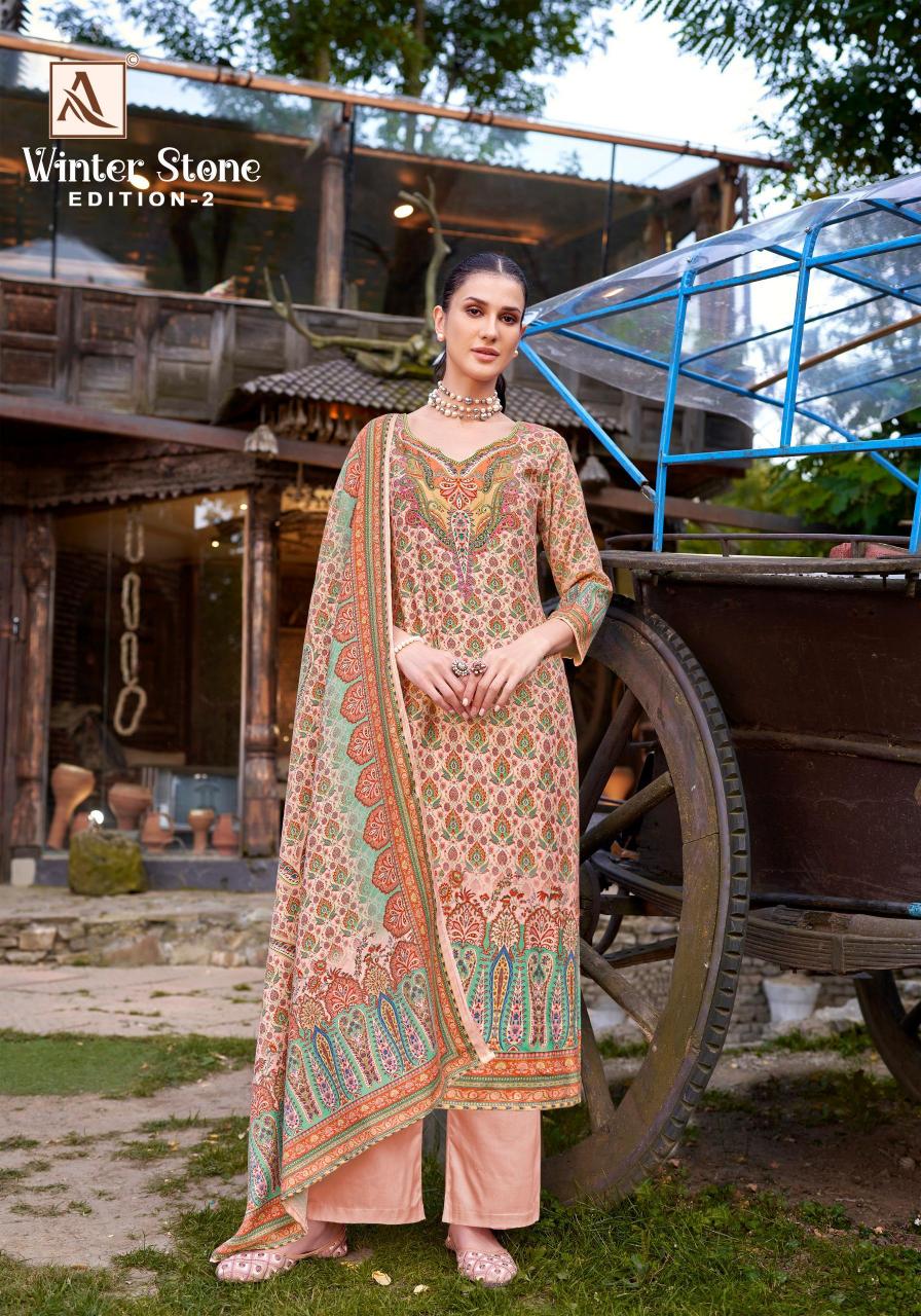 Alok Winter Stone Vol 2 surat dress material wholesalers in chennai