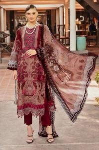 Alzohaib Az 1099 Chiffon Dupatta Pakistani Suits Wholesale Catalog