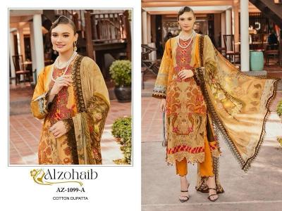 Alzohaib Az 1099 Chiffon Dupatta Pakistani Suits Wholesale Catalog